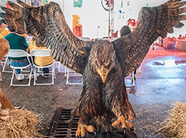 Large Eagle Flying Sculpture