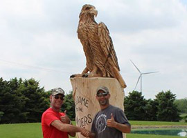 Eagle Onsite Tree Carving